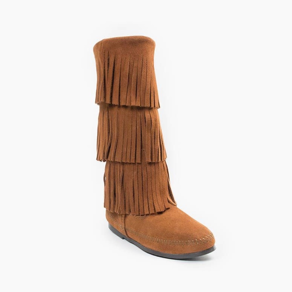 Minnetonka 3-Layer Fringe Boots